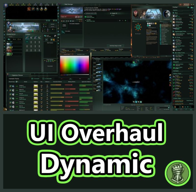 MOD ステラリス UI Overhaul Dynamic ユーザーインターフェースの調整