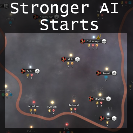 [MOD]ステラリス Stronger Advanced AI Starts 先進AI帝国の強化 [2.0]
